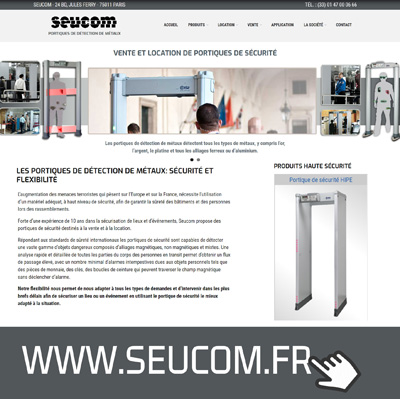 Seucom.fr, spécialiste du portique de sécurité détecteur de métaux